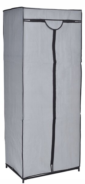 ViaDomo Via Domo - Látková šatní skříň Astro - šedá - 152x60x45 cm
