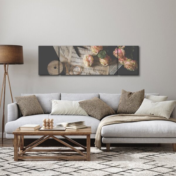 Obraz not a růží (170x50 cm)