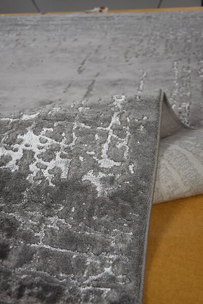 BE Koberec Elite 4356 GREY - šedý obdélníkový Rozměr: 60x100 cm