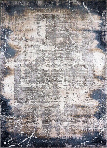 BE Koberec Mitra 3002 NAVY - tmavě modrý béžový obdélníkový Rozměr: 60x100 cm