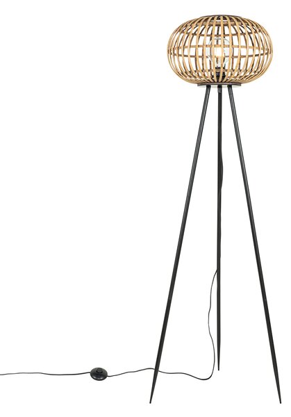 Orientální stativová stojací lampa bambus - Amira