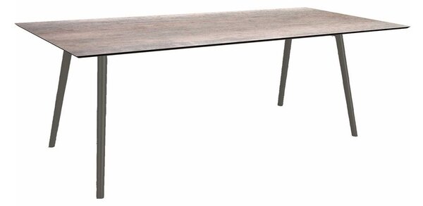 Stern Jídelní stůl Interno, Stern, obdélníkový 220x100x75 cm, profil nohou čtvercový, rám hliník barva dle vzorníku, deska HPL Silverstar 2.0 dekor dle vzorníku