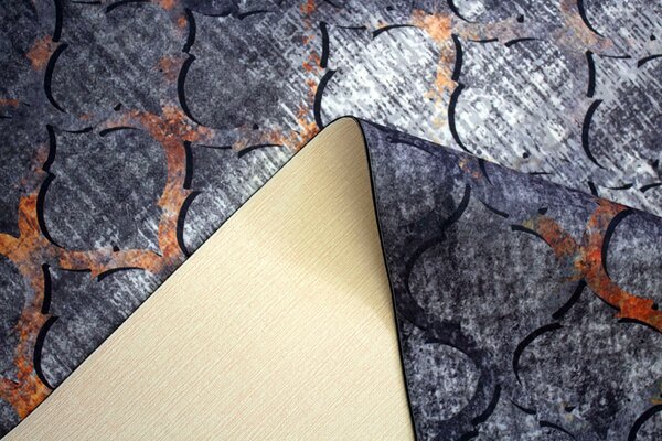 BE Koberec Porte 0066 GREY GOLD - šedožlutý kulatý Rozměr: 80 cm