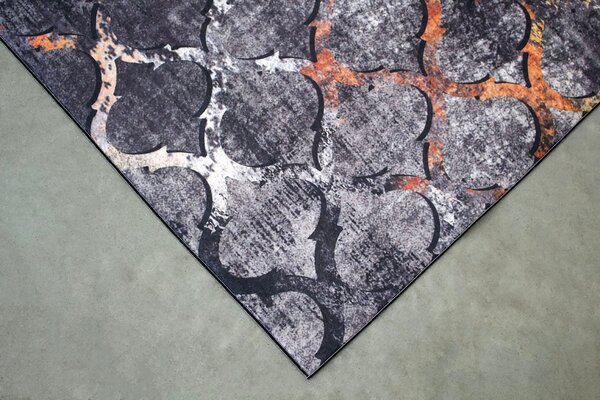 BE Koberec Porte 0066 GREY GOLD - šedožlutý obdélníkový Rozměr: 50x80 cm