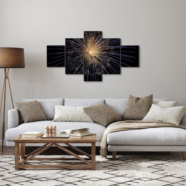 Obraz ohňostroje (125x70 cm)
