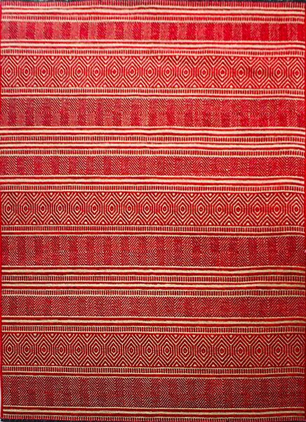 BE Koberec Saran G001 RED - červený obdélníkový Rozměr: 60x100 cm