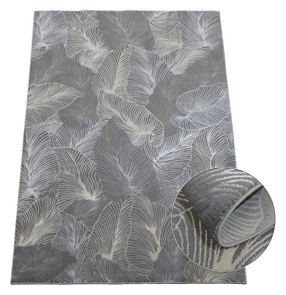 BE Koberec Esprit 3604 GREY - šedý obdélníkový Rozměr: 60x100 cm