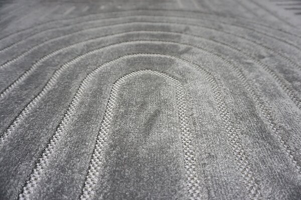 BE Koberec Zen Garden Collection 2405 GREY - šedý obdélníkový Rozměr: 60x100 cm