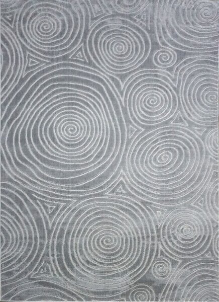 BE Koberec Zen Garden Collection 2404 GREY - šedý obdélníkový Rozměr: 200x290 cm
