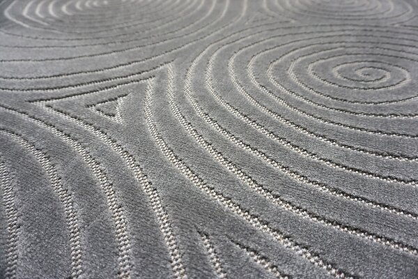 BE Koberec Zen Garden Collection 2404 GREY - šedý obdélníkový Rozměr: 200x290 cm