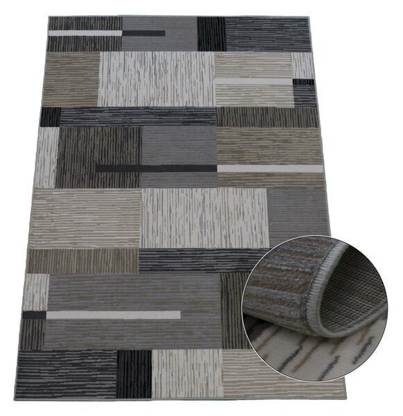 BE Koberec Lotus 9303 BEIGE - béžový šedohnědý obdélníkový Rozměr: 50x80 cm