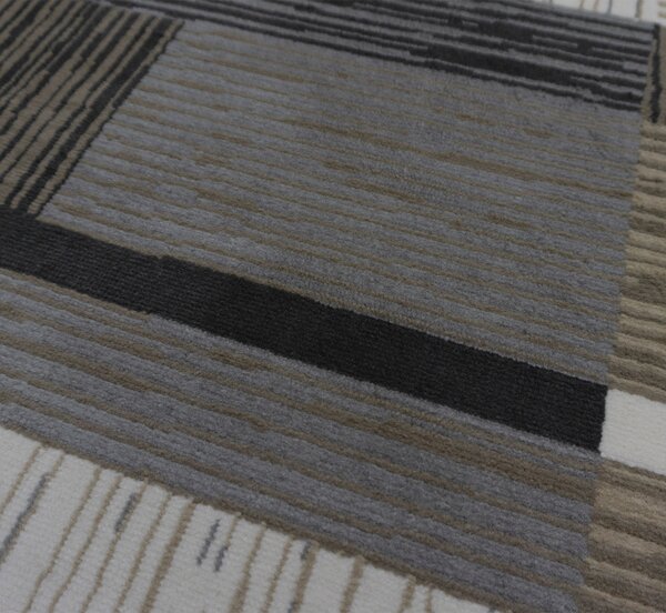 BE Koberec Lotus 9303 BEIGE - béžový šedohnědý obdélníkový Rozměr: 50x80 cm