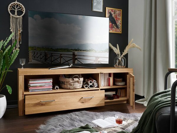 SOB Nábytek - TV stolek z masivu 170 cm Bern divoký dub - F01004847G
