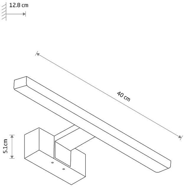 Nowodvorski Cezanne Led nástěnné svítidlo 1x8 W černá 10668