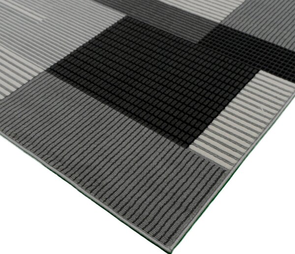 BE Koberec Lotus 9303 GREY - šedý obdélníkový Rozměr: 50x80 cm