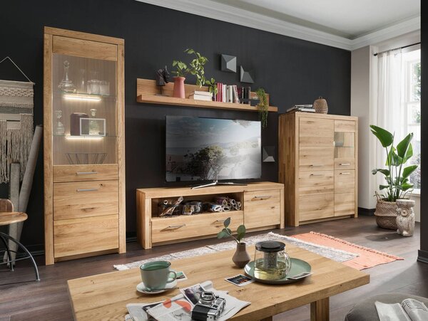 SOB Nábytek - Masivní TV stolek 223 cm Bern II divoký dub - F01004848G