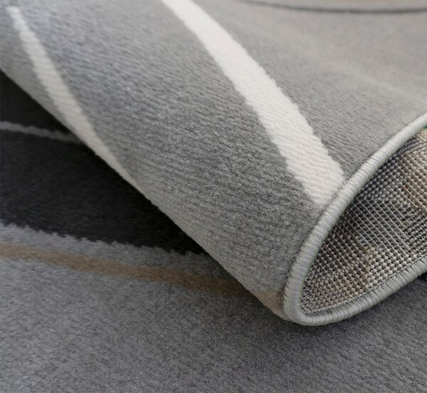 BE Koberec Lotus 9304 GREY - šedý obdélníkový Rozměr: 50x80 cm