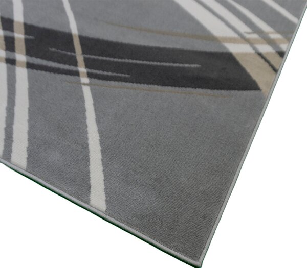 BE Koberec Lotus 9304 GREY - šedý obdélníkový Rozměr: 50x80 cm