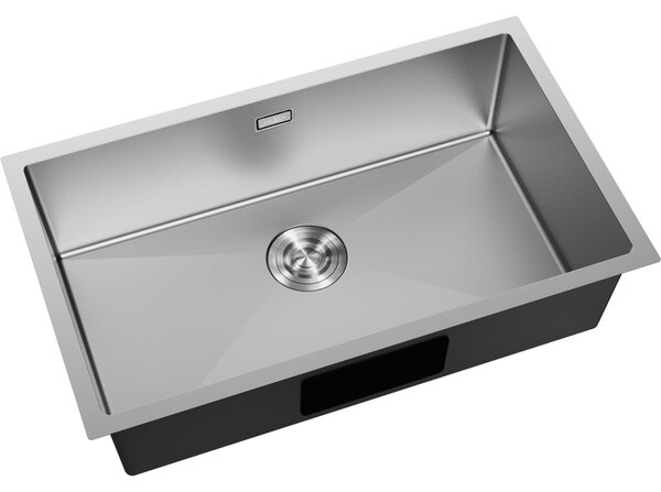 Mexen Trixo, 1-komorový nerezový dřez 750 x 440 mm, broušená ocel, 6415751000-01