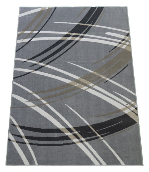 BE Koberec Lotus 9304 GREY - šedý obdélníkový Rozměr: 50x80 cm