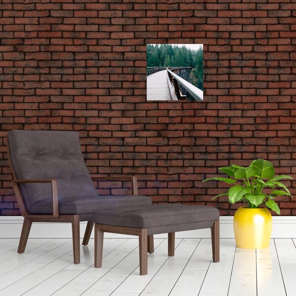Obraz - Most k vrcholkům stromů (30x30 cm)