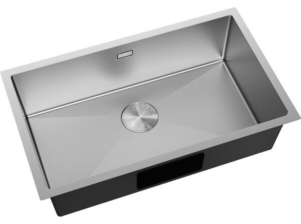 Mexen Trixo, 1-komorový nerezový dřez 750 x 440 mm, broušená ocel, 6415751000-01
