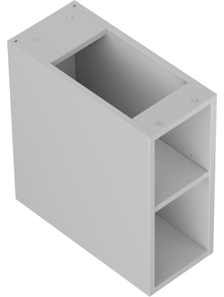 Mexen Box-A, otevřená skříňka s policí 20 cm, šedá matná, 91AX2-0200-470-0-62