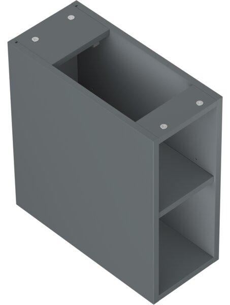 Mexen Box-A, otevřená skříňka s policí 20 cm, grafitová matná, 91AX2-0200-470-0-66