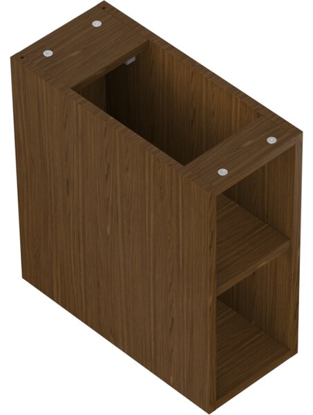 Mexen Box-A, otevřená skříňka s policí 20 cm, ořech, 91AX2-0200-470-0-86