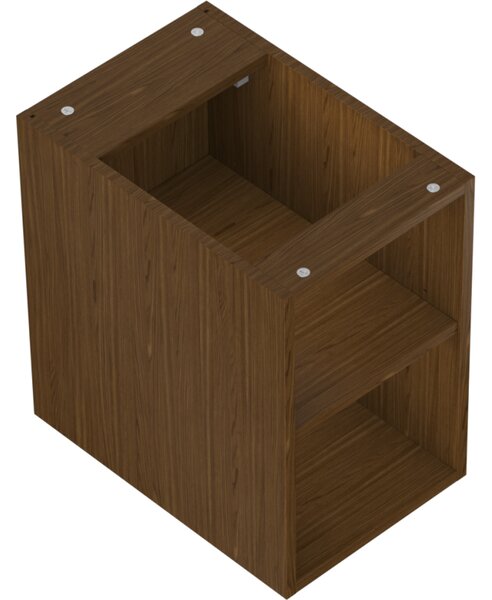 Mexen Box-A, otevřená skříňka s policí 30 cm, ořech, 91AX2-0300-470-0-86