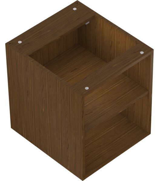Mexen Box-A, otevřená skříňka s policí 40 cm, ořech, 91AX2-0400-470-0-86