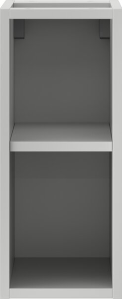Mexen Box-A, otevřená skříňka s policí 20 cm, šedá matná, 91AX2-0200-470-0-62