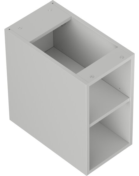 Mexen Box-A, otevřená skříňka s policí 25 cm, šedá matná, 91AX2-0250-470-0-62
