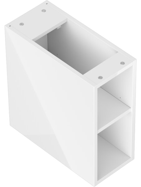 Mexen Box-A, otevřená skříňka s policí 20 cm, lesklá bílá, 91AX2-0200-470-0-00