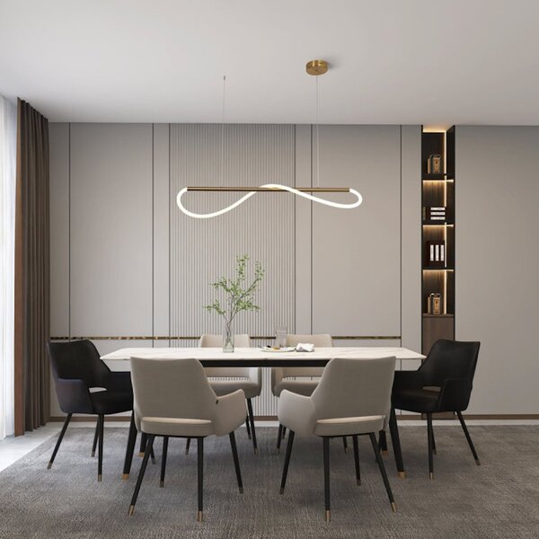 Light Prestige Meleca závěsné svítidlo 1x24 W zlatá LP-2345/1P S GD CCT