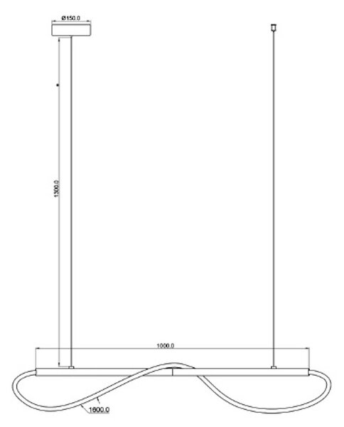 Light Prestige Meleca závěsné svítidlo 1x24 W zlatá LP-2345/1P S GD CCT