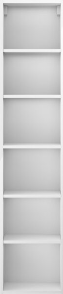 Mexen Box-A, vysoká koupelnová skříňka 35x44,2x160 cm, bílá lesklá, 91AX1-1600-300-1-00