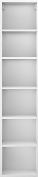 Mexen Box-A, vysoká koupelnová skříňka 35x44,2x160 cm, bílá matná, 91AX1-1600-300-1-01
