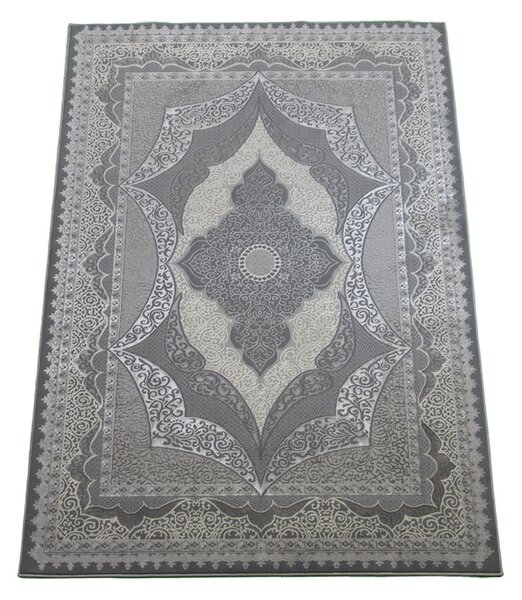 BE Koberec Allianz 6302 GREY - šedý obdélníkový Rozměr: 60x100 cm