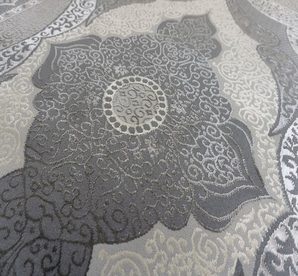 BE Koberec Allianz 6302 GREY - šedý obdélníkový Rozměr: 60x100 cm
