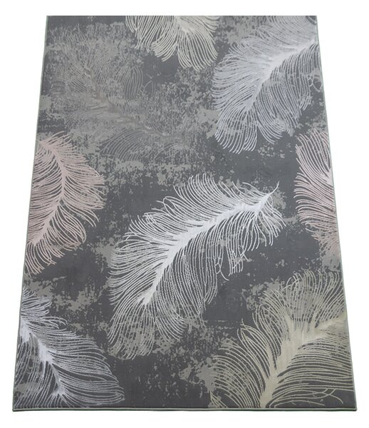 BE Koberec Allianz 6304 GREY - šedý obdélníkový Rozměr: 60x100 cm