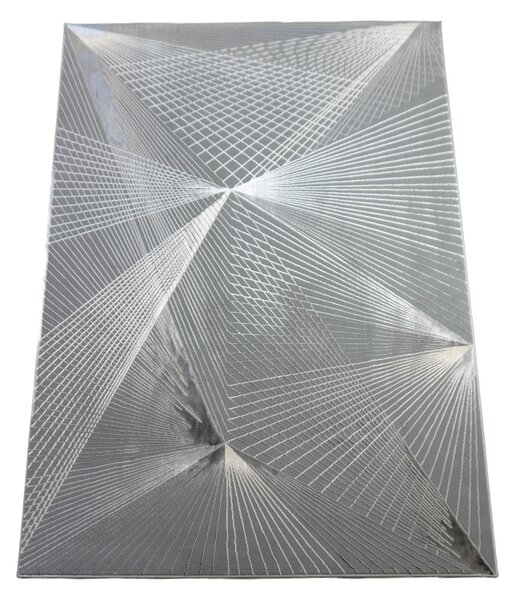 BE Koberec Allianz 6305 GREY - šedý obdélníkový Rozměr: 60x100 cm