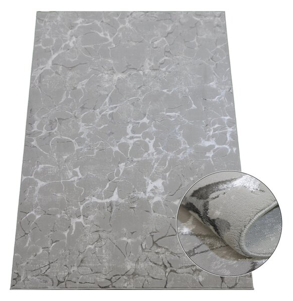 BE Koberec Esprit 3601 GREY - šedý obdélníkový Rozměr: 200x290 cm