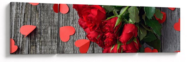 Obraz růží (170x50 cm)