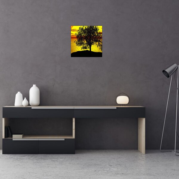 Obraz siluety stromu (30x30 cm)