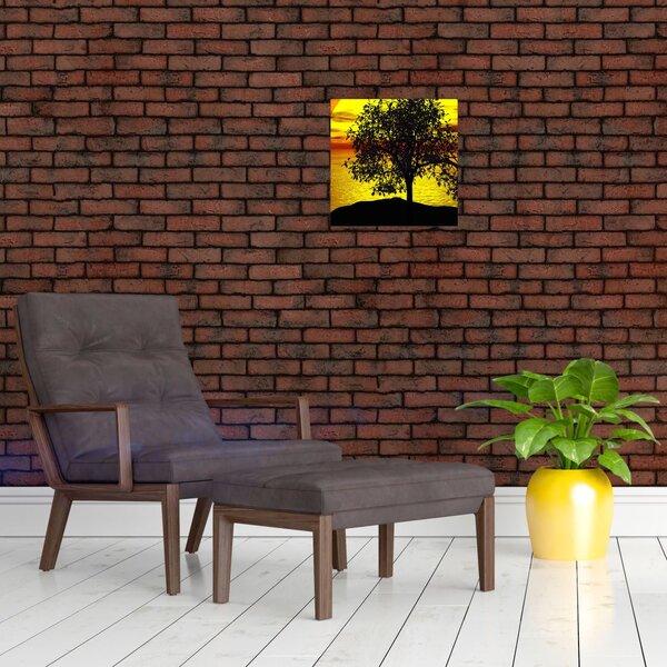 Obraz siluety stromu (30x30 cm)