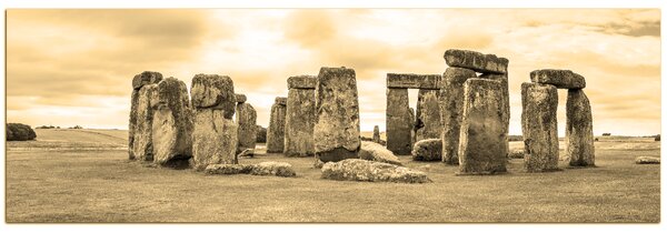 Obraz na plátně - Stonehenge - panoráma... 506FA (105x35 cm)