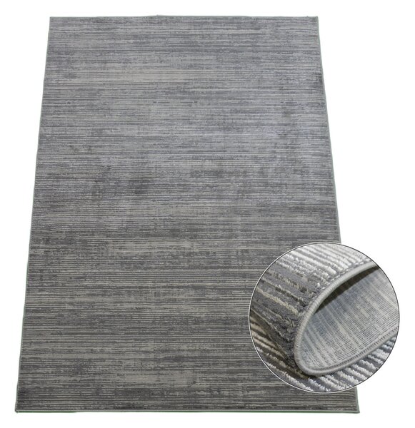 BE Koberec Esprit 3605 GREY - šedý obdélníkový Rozměr: 140x190 cm