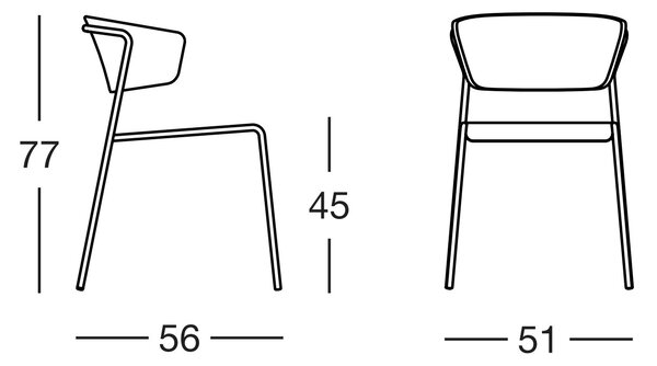 Scab Design designové jídelní žídle Lisa Chair