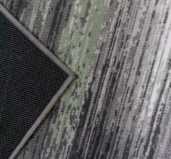 BE Koberec Accra 6505 Grey Green - zelený obdélníkový Rozměr: 60x100 cm